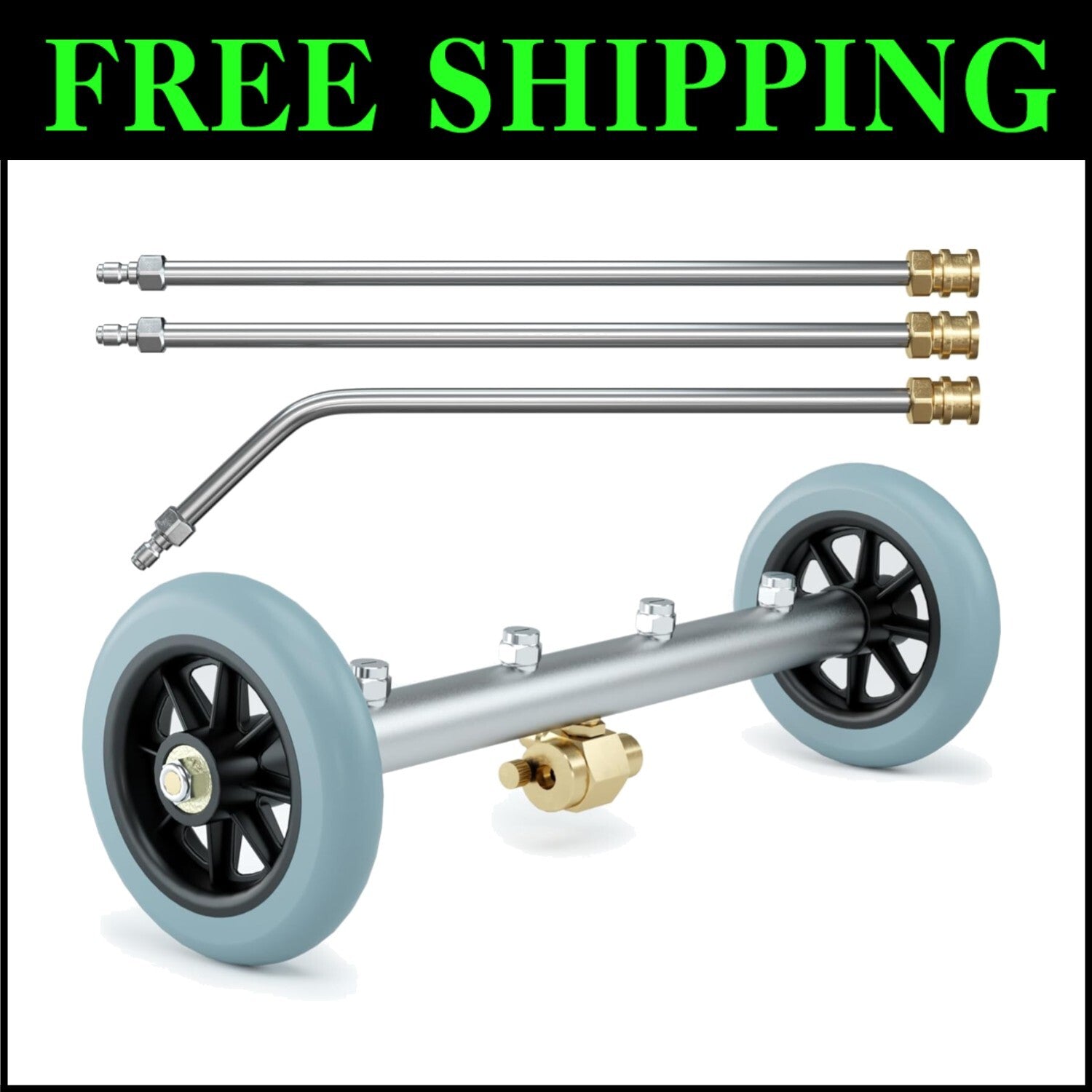 16-Inch Professional Underbody Pressure Washer Cleaner - Heavy Duty Car Care