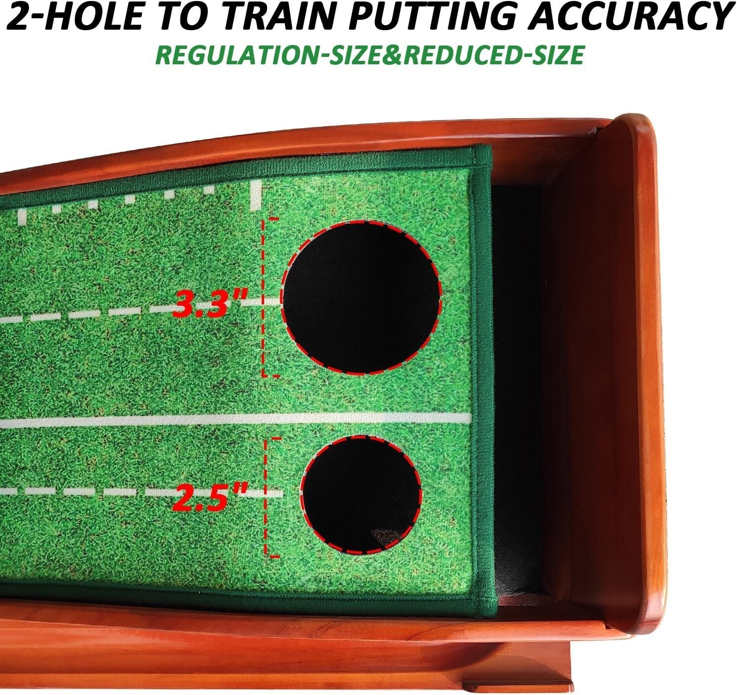 Foldable Indoor Putting Mat with Non-Slip Backing - Ideal for All Skill Levels