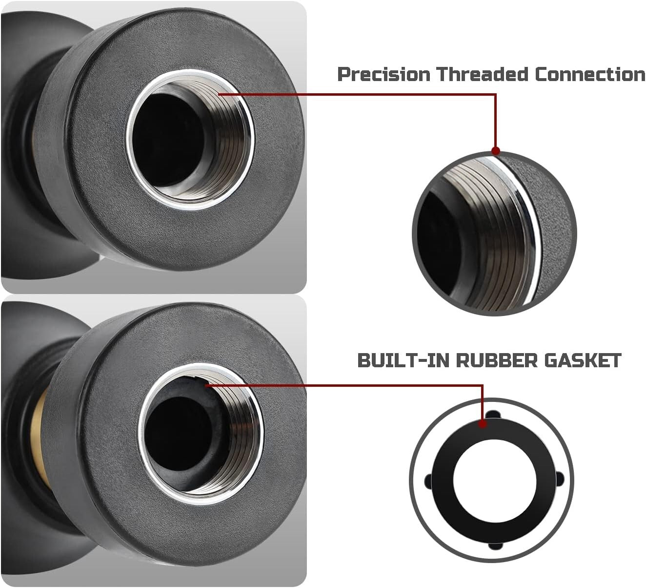 Adjustable Brass Hose Nozzle - 2 Pack for Effective Car Wash and Garden Cleaning