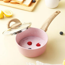 Load image into Gallery viewer, PFAS-Free Elegant Pink Ceramic Cookware Set – 12 Pieces for Gastronomic Delights