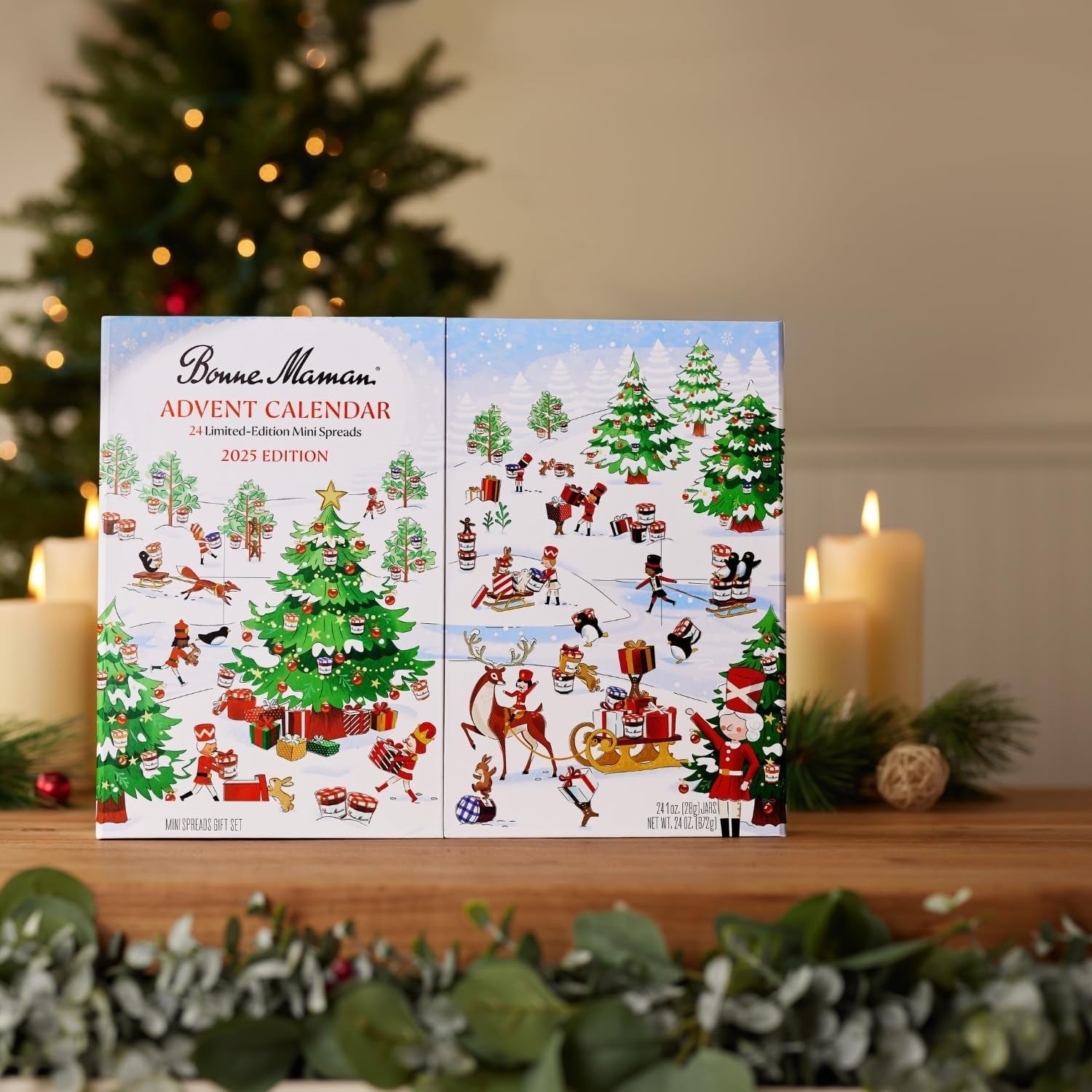 Beautifully Illustrated 2025 Advent Calendar - 24 Seasonal Flavor Surprises