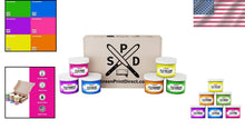 Load image into Gallery viewer, 8 oz. Vibrant Fluorescent Plastisol Ink Kit - Durable for Any Fabric Surface