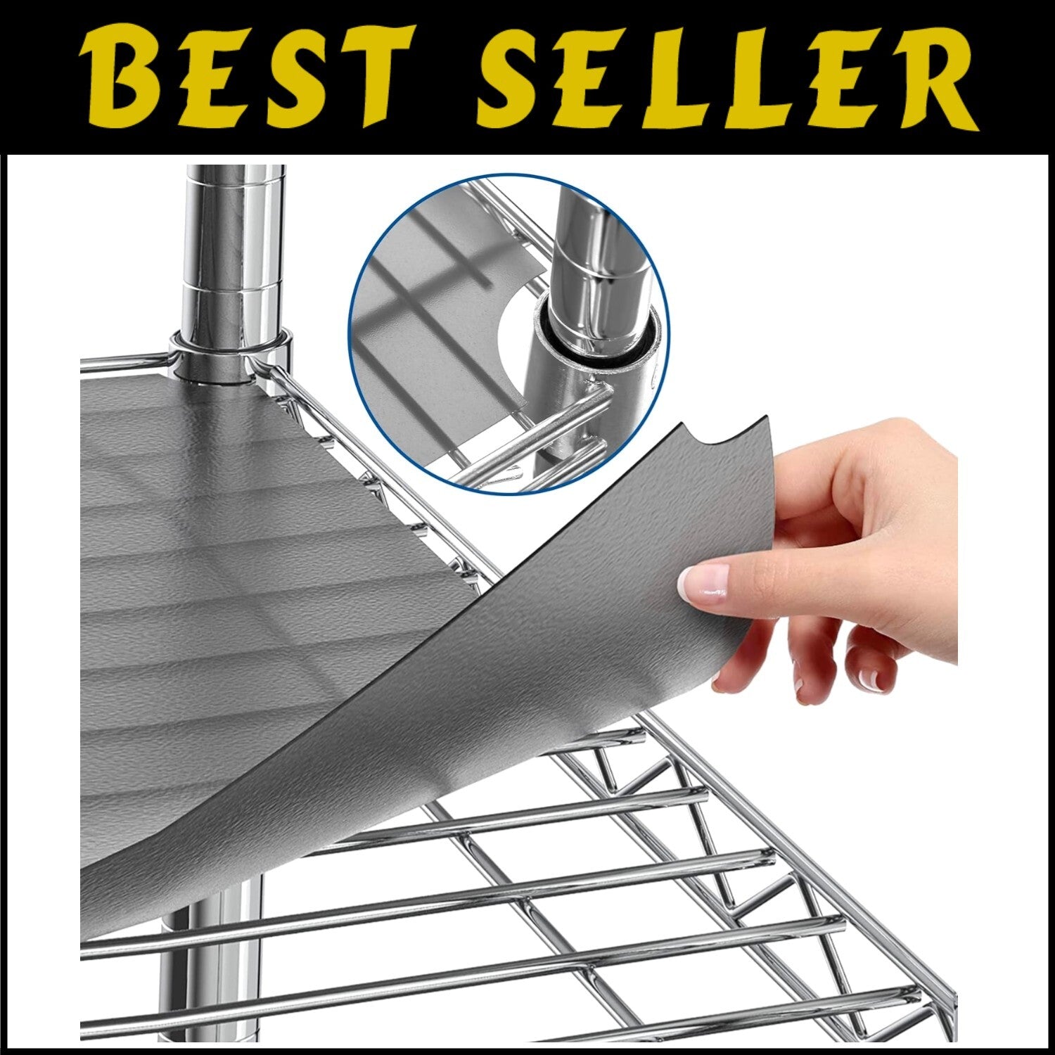 Durable Polypropylene Wire Shelf Liners – 18x48 Set of 4 for Organizing Spaces