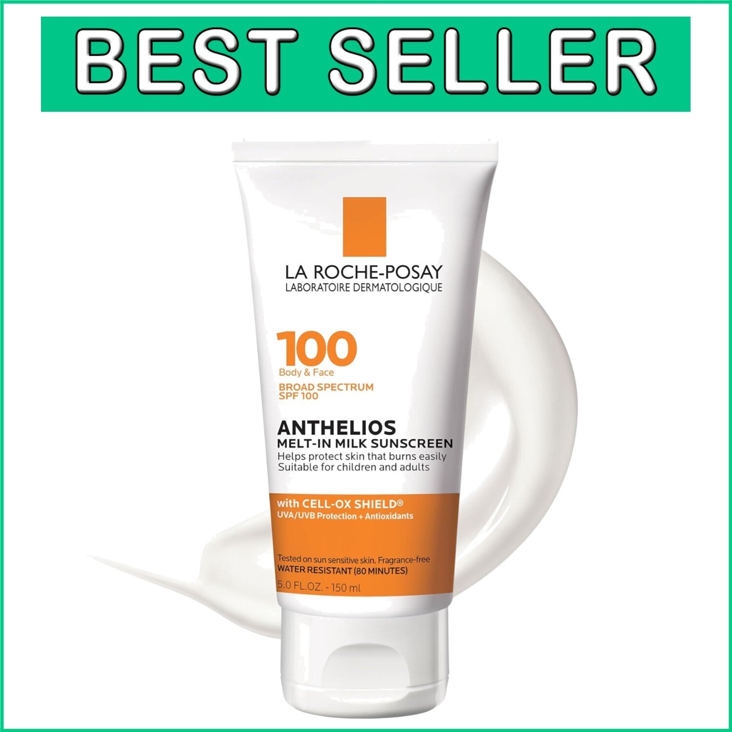 Broad Spectrum SPF 100 Sunscreen for Sensitive Skin - Family-Friendly Protection