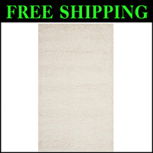 Load image into Gallery viewer, Milan Shag Collection Accent Rug 2' x 4' - Non-Shedding Ivory Elegance