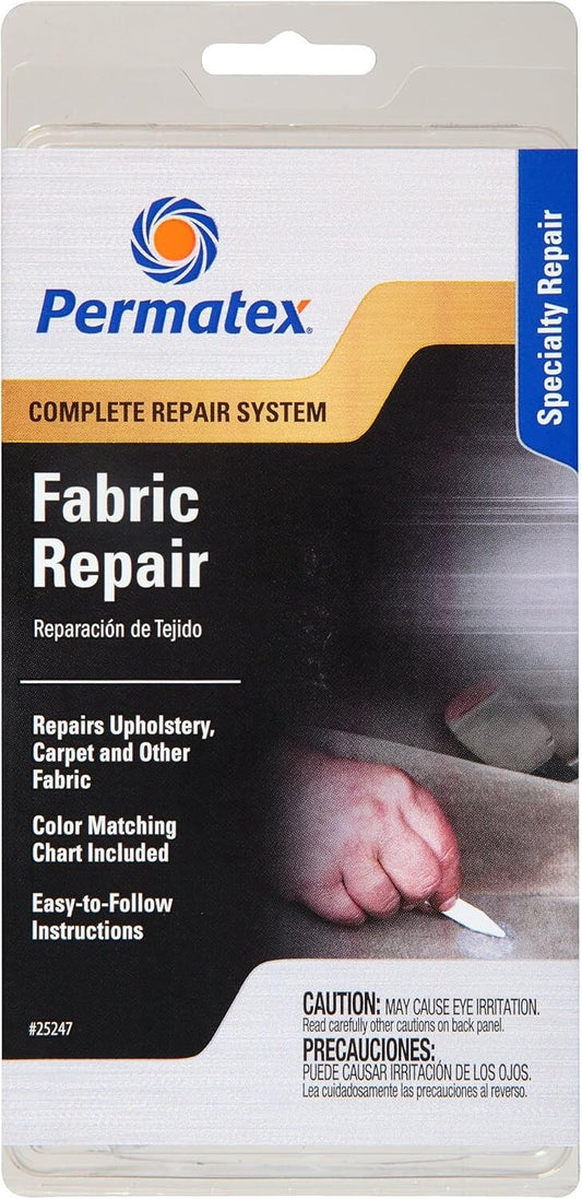Complete Fabric Repair Kit in Assorted Colors - Perfect for Home & Automotive