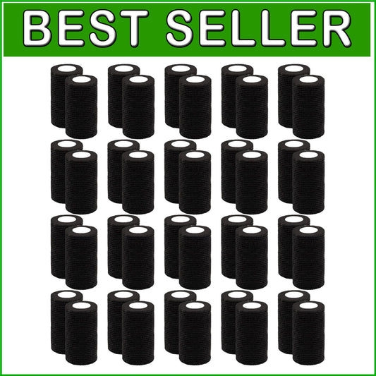 Comfortable 4 Inch Self-Adherent Stretch Bandage Wrap - 40 Rolls for Easy Care