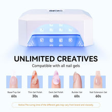 Load image into Gallery viewer, All-in-One Cordless UV LED Nail Curing Lamp with Auto Sensor &amp; Detachable Base