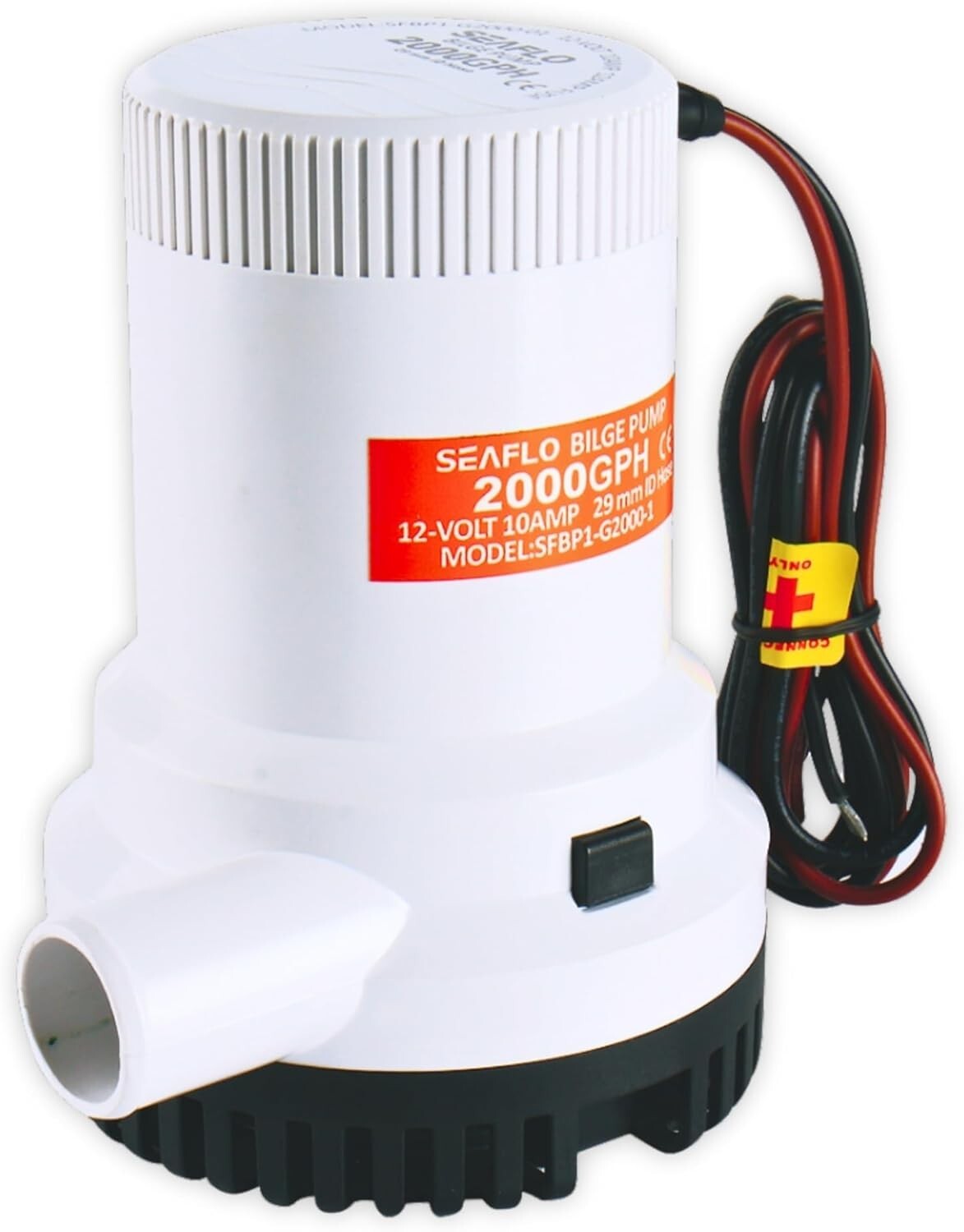 Efficient Marine Bilge Pump – 12V, 2000 GPH Flow with Stainless Steel Features