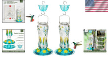 Load image into Gallery viewer, Hanging Glass Hummingbird Feeders - Gold Award Winning Design &amp; Flavor Saver