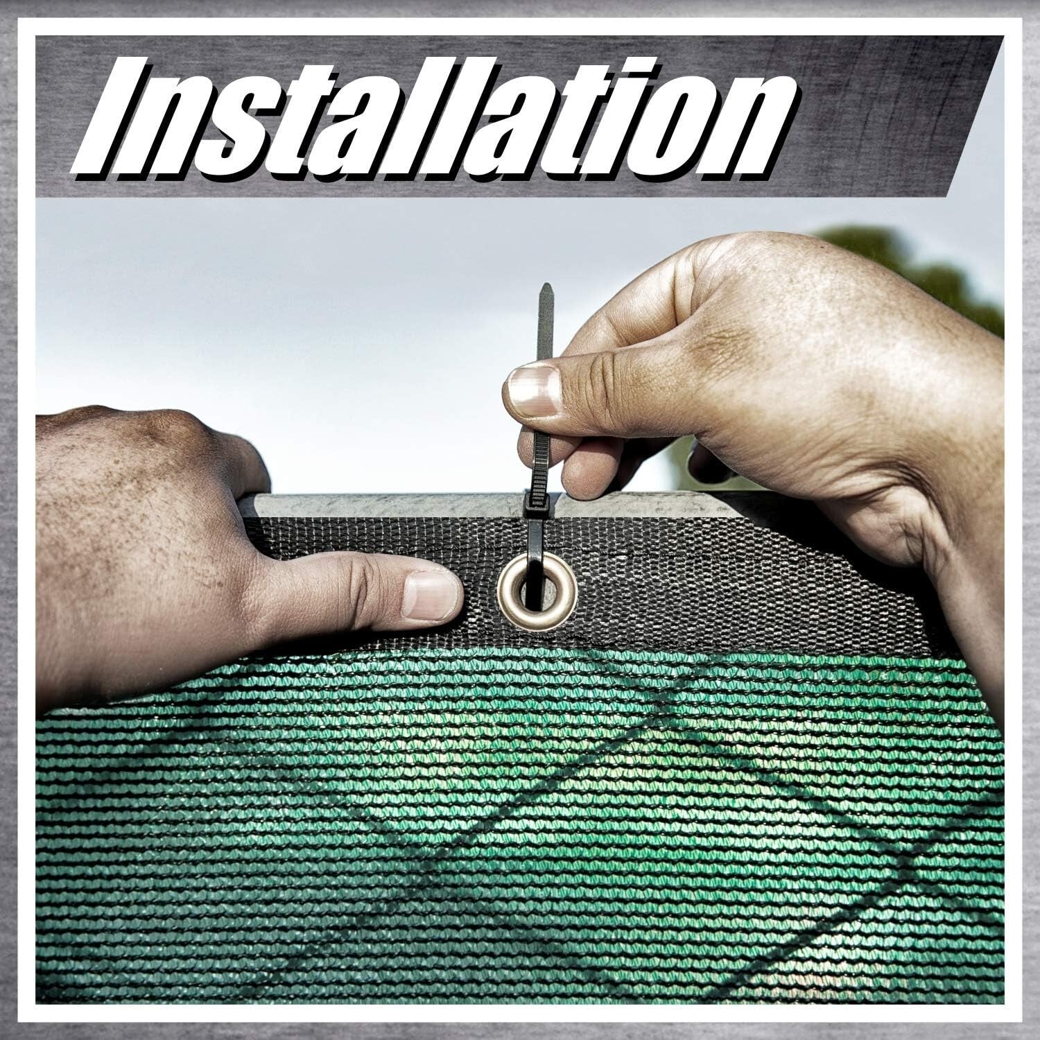 170 GSM 6' x 50' Brown Fence Privacy Screen - UV Resistant Mesh Shade Cover