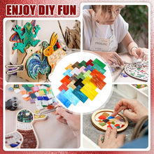 Load image into Gallery viewer, Multicolor Stained Glass Sheets - 24 Pcs 4x6 Inch for Fun Crafting Gatherings