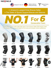 Load image into Gallery viewer, Instant Relief Knee Support Sleeves with Patella Gel Pad &amp; Stabilizers - 2 Pack