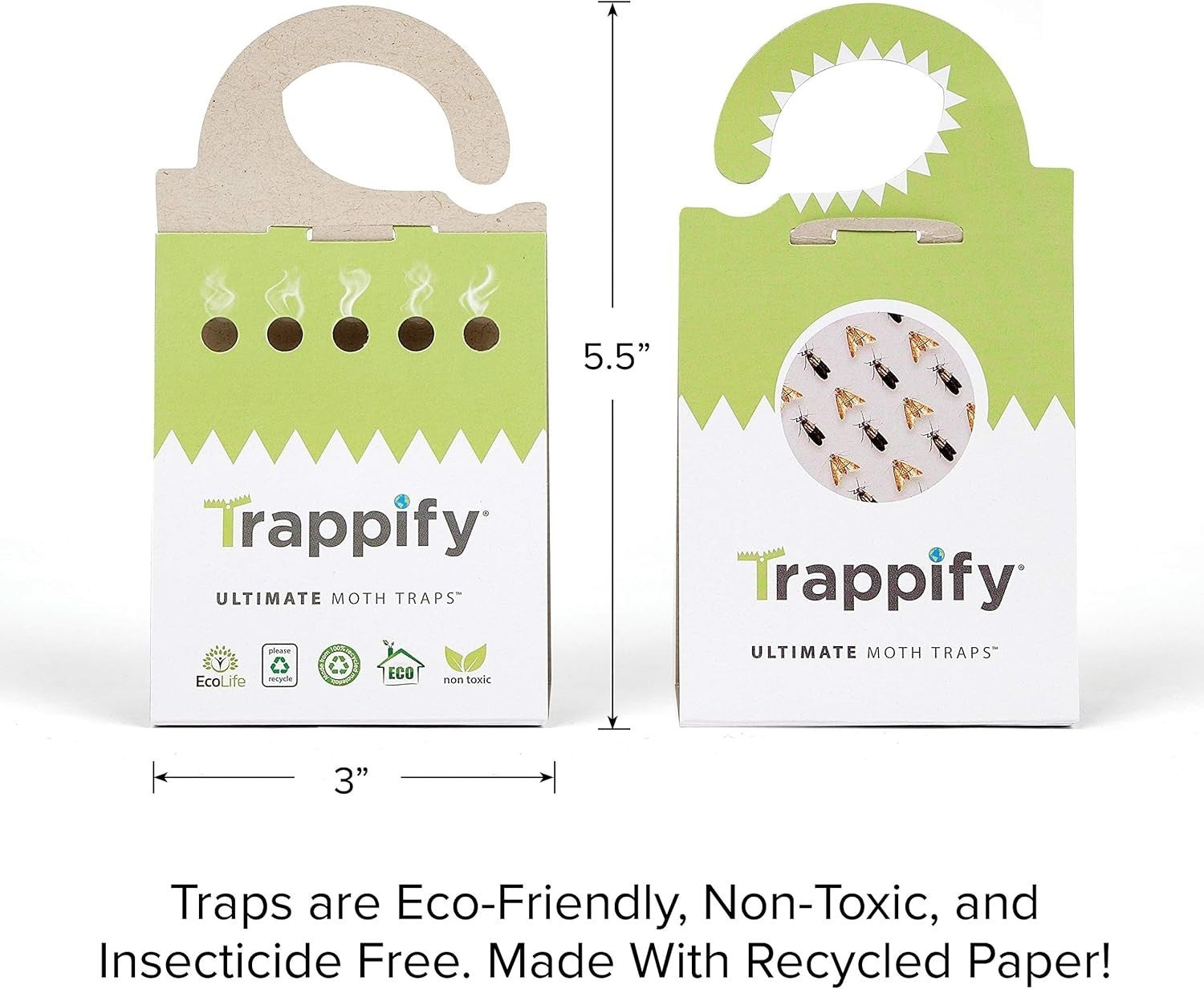 Effective Adhesive Moth Traps for Closet, Pantry & Cabinets – Easy 24 Pack