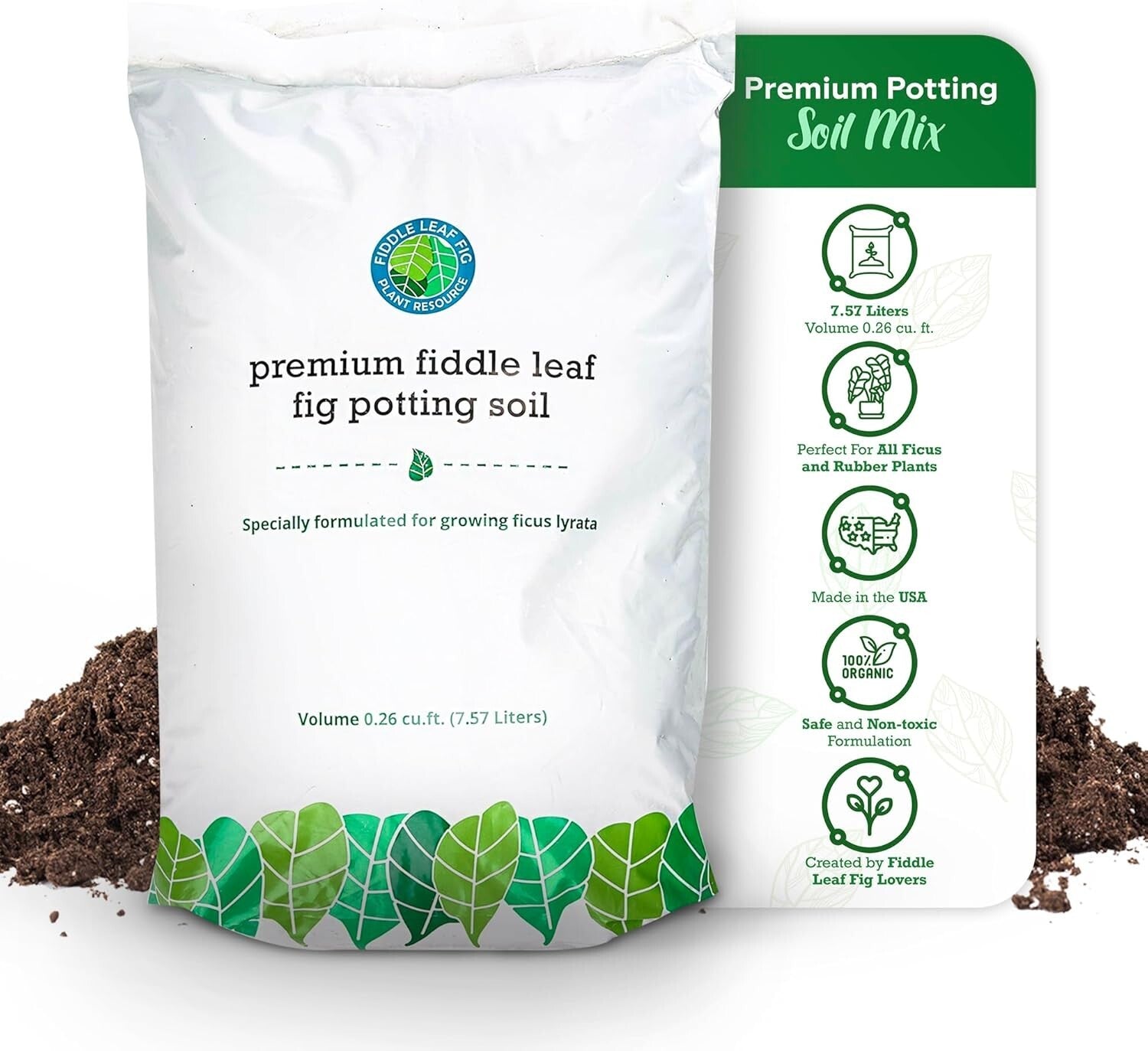 Sustainably Sourced Fiddle Leaf Fig Soil - Nutrient-Rich & Pre-Mixed Solution