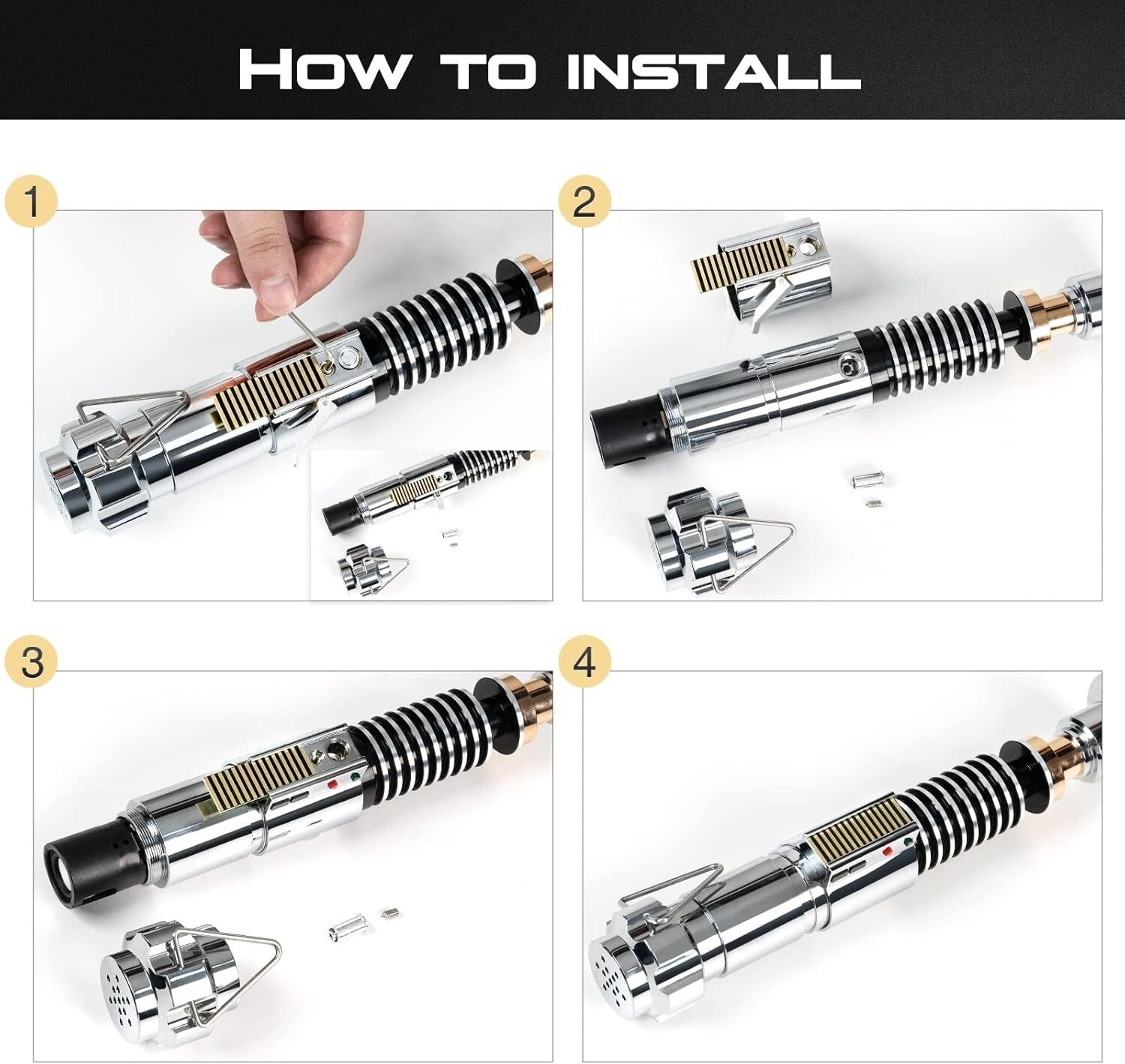 High-Quality Lightsaber Control Button Box - Perfect for DIY Luke Hilt Projects