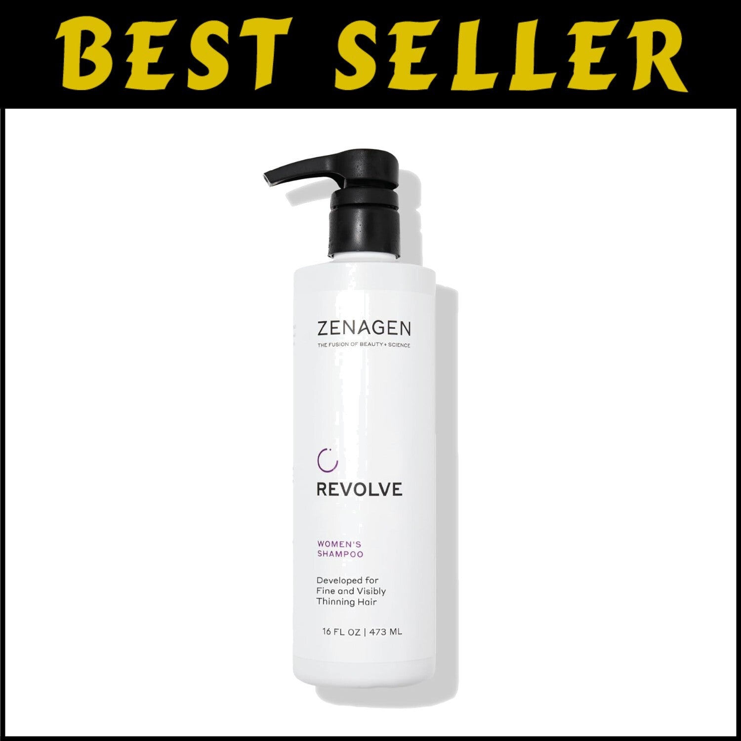 Revolve Women's Natural Thickening Shampoo for Fuller Hair - Quick 5-Minute Care