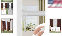 Load image into Gallery viewer, Universal Tension Curtain Rod with Adjustable Length - Renter Friendly Design