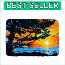 Load image into Gallery viewer, Complete Latch Hook Rug Craft Kit: Create Your Own Turtle Design - 39.4x23.6in