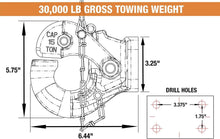 Load image into Gallery viewer, Heavy-Duty 30,000 lbs Pintle Hitch with Corrosion-Resistant Finish