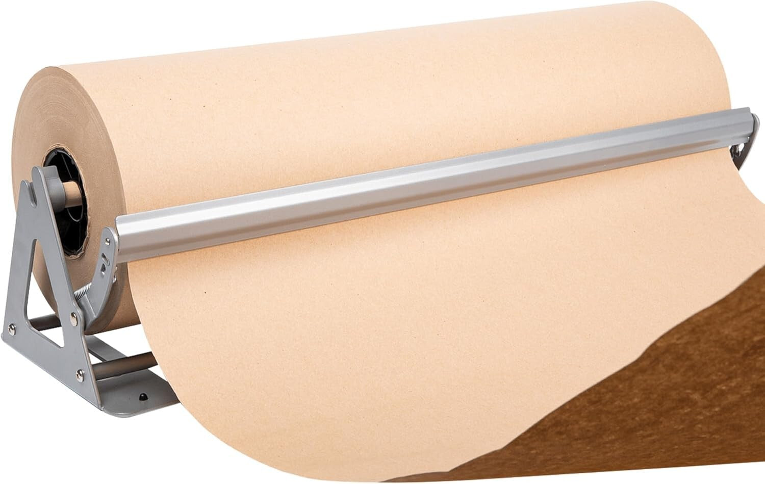 Durable 24" Paper Roll Dispenser & Easy-Cut Wall Mount Cutter - Non-Slip Design