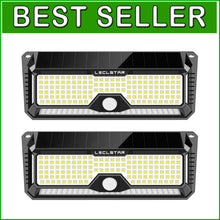 Load image into Gallery viewer, Solar Outdoor Motion Sensor Lights - 4000 Lumen, Waterproof LED Security Lights
