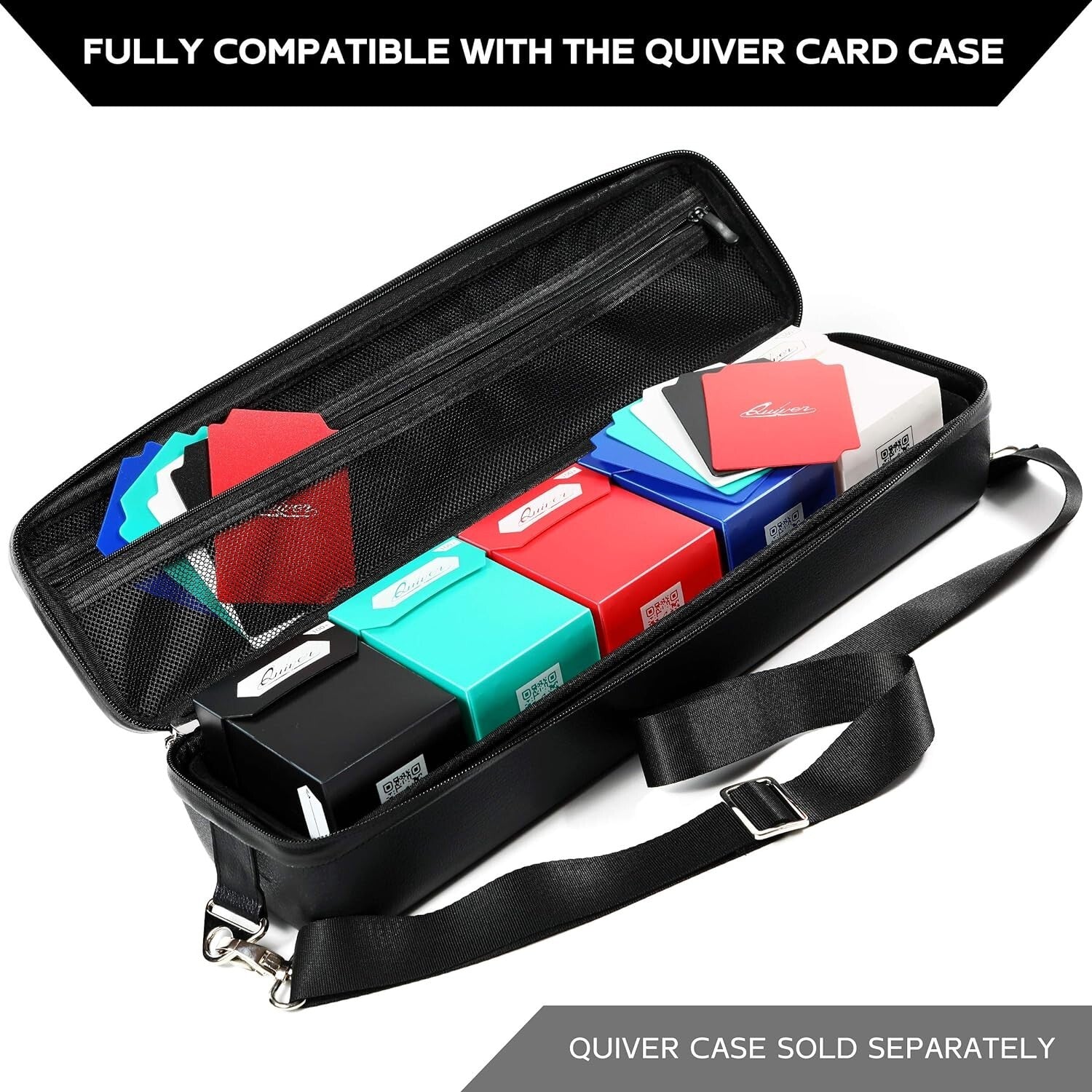 5-Piece Trading Card Holder Set: Deck Box, Sleeves & Dividers - Modern Design