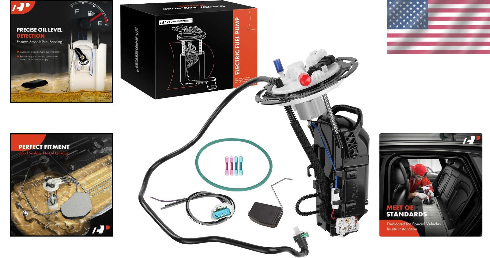 Electric Fuel Pump Module Assembly Compatible with Chevy, Pontiac, Saturn Cars