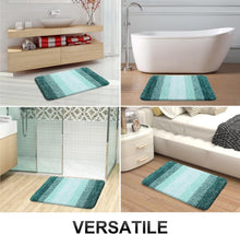 Load image into Gallery viewer, Elegant Rubber-Backed Microfiber Bath Mat 36x24 - Soft, Washable &amp; Non-Slip