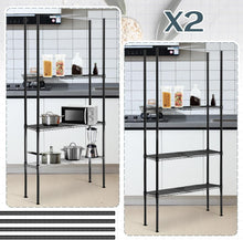 Load image into Gallery viewer, Durable 74 Inch Chrome Shelving Poles with 100 Clips for Versatile Storage