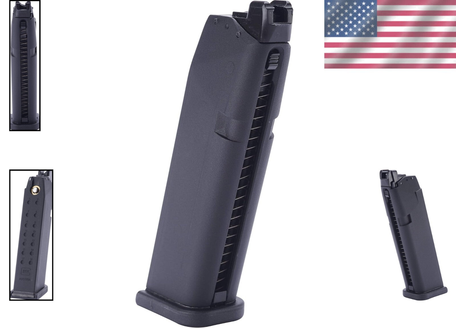 20-Round Green Gas Magazine for Glock 17 Gen4 Airsoft - Durable & Drop-Free