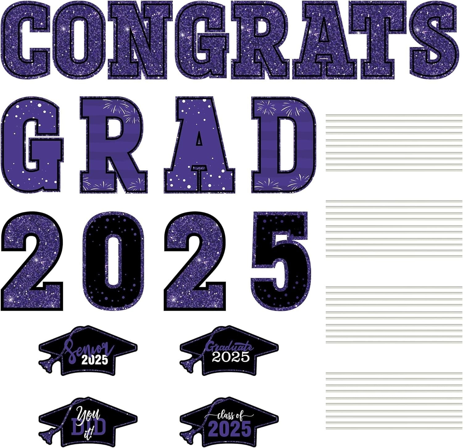 Inspirational Graduation Yard Signs - 20 PCS, Perfect for Class of 2025 Parties