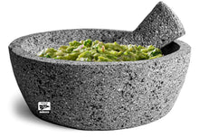 Load image into Gallery viewer, Handmade Mexican Molcajete 8-Inch Volcanic Stone Grinder for Authentic Flavors