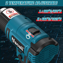 Load image into Gallery viewer, Portable Hot Air Gun Kit - 21V, 4 Nozzle Set, LED &amp; Ergonomic Design, 1022°F