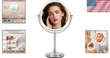 Load image into Gallery viewer, High-Definition 9" Rechargeable Makeup Mirror - Touch Dimmable &amp; Travel-Friendly