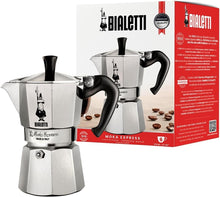 Load image into Gallery viewer, Moka Express 6-Cup Espresso Pot - Made in Italy, Perfect for Gas &amp; Electric