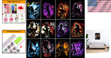 Load image into Gallery viewer, Engaging 5D Full Drill Diamond Painting for Anime Lovers - 12 Beautiful Designs