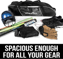 Load image into Gallery viewer, Versatile Rolling Bat Bag with Extra Pockets - Ideal for Baseball &amp; Softball
