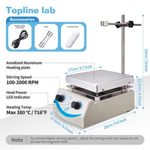 Load image into Gallery viewer, Premium Hot Plate Magnetic Stirrer 5000ml with Adjustable Speed and Temp Control