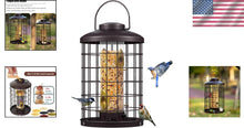 Load image into Gallery viewer, Caged Bird Feeder with Adjustable Feeding Ports - Squirrel-Proof Design, 3 lbs