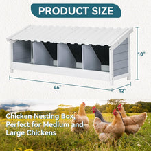 Load image into Gallery viewer, Premium Wooden Chicken Nesting Box - Weatherproof &amp; Easy to Clean Design