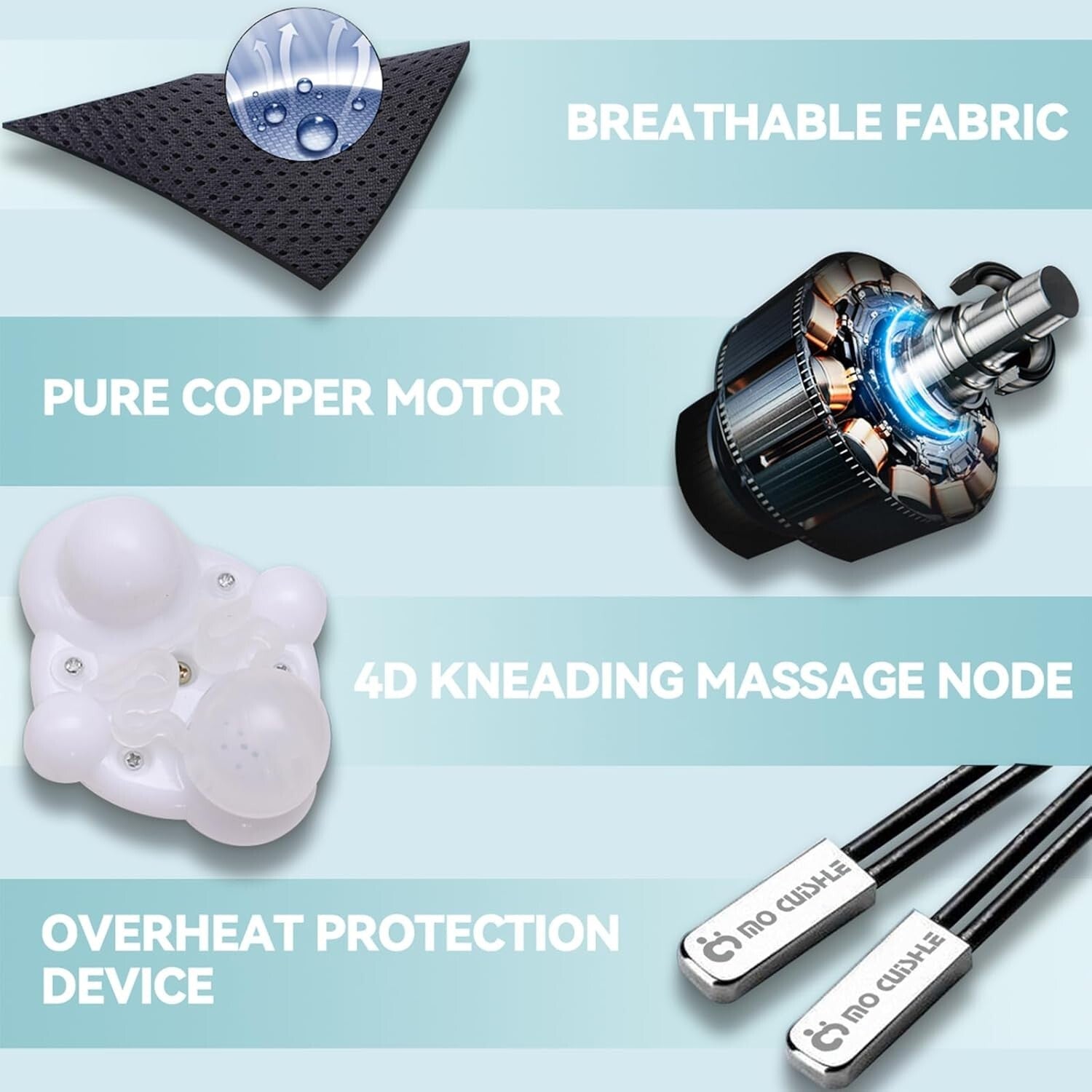 Portable Deep Tissue Shiatsu Massager with Heat – Ideal Gift for Wellness Lovers