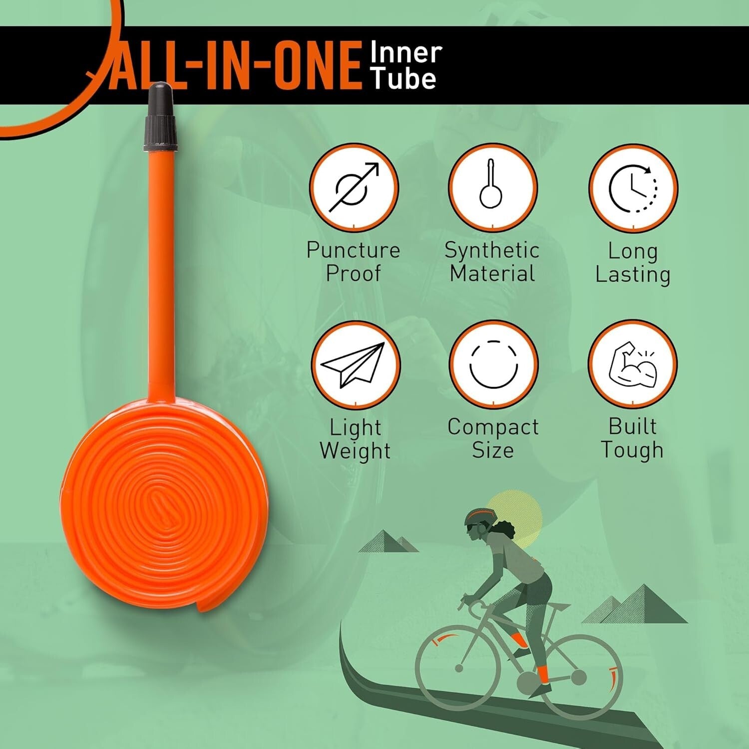 Enhanced Performance Hand-Tuned 700C Inner Tubes - Easy Install, Strong & Light