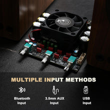 Load image into Gallery viewer, High-Performance 300W Bluetooth Amplifier with Treble Bass Adjustment &amp; Cooling