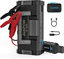 Load image into Gallery viewer, Powerful 6000A Jump Starter with Smart Safety Clamps for Gas &amp; Diesel Engines