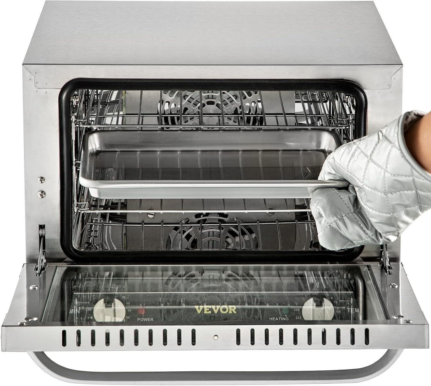 3-Tier 19Qt Baking Oven with Hot Air Circulation - Ideal for Home & Commercial