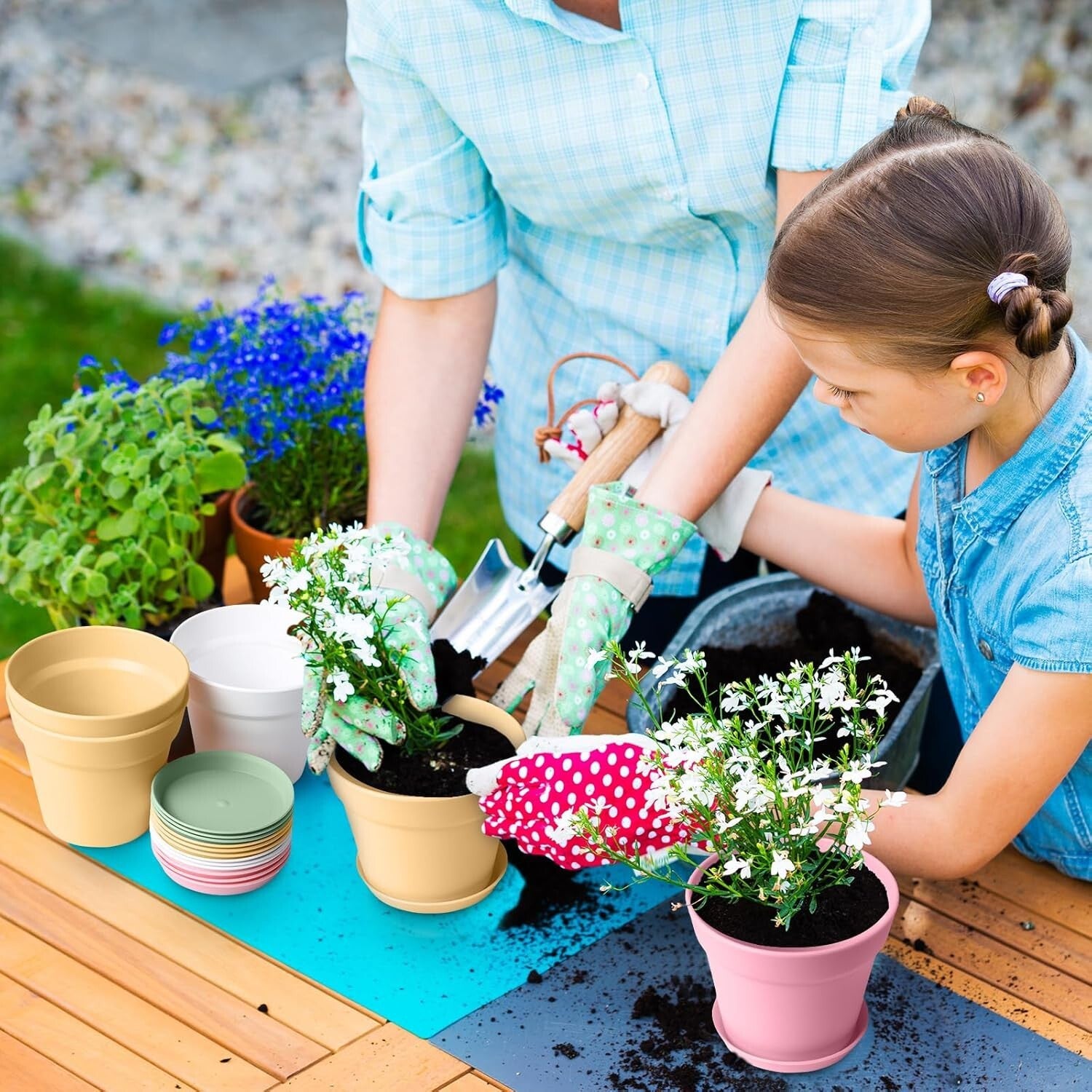 Versatile 54-Pack 4-Inch Planters with Drainage - Ideal for Succulents & Herbs