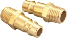 Load image into Gallery viewer, V Style 1/4 NPT Air Coupler &amp; Plug Kit - 28 Piece Brass Set for Heavy Duty Use