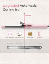 Load image into Gallery viewer, Upgraded 1-Inch Self-Rotating Curling Wand for Stunning Beach Waves in 8 Minutes