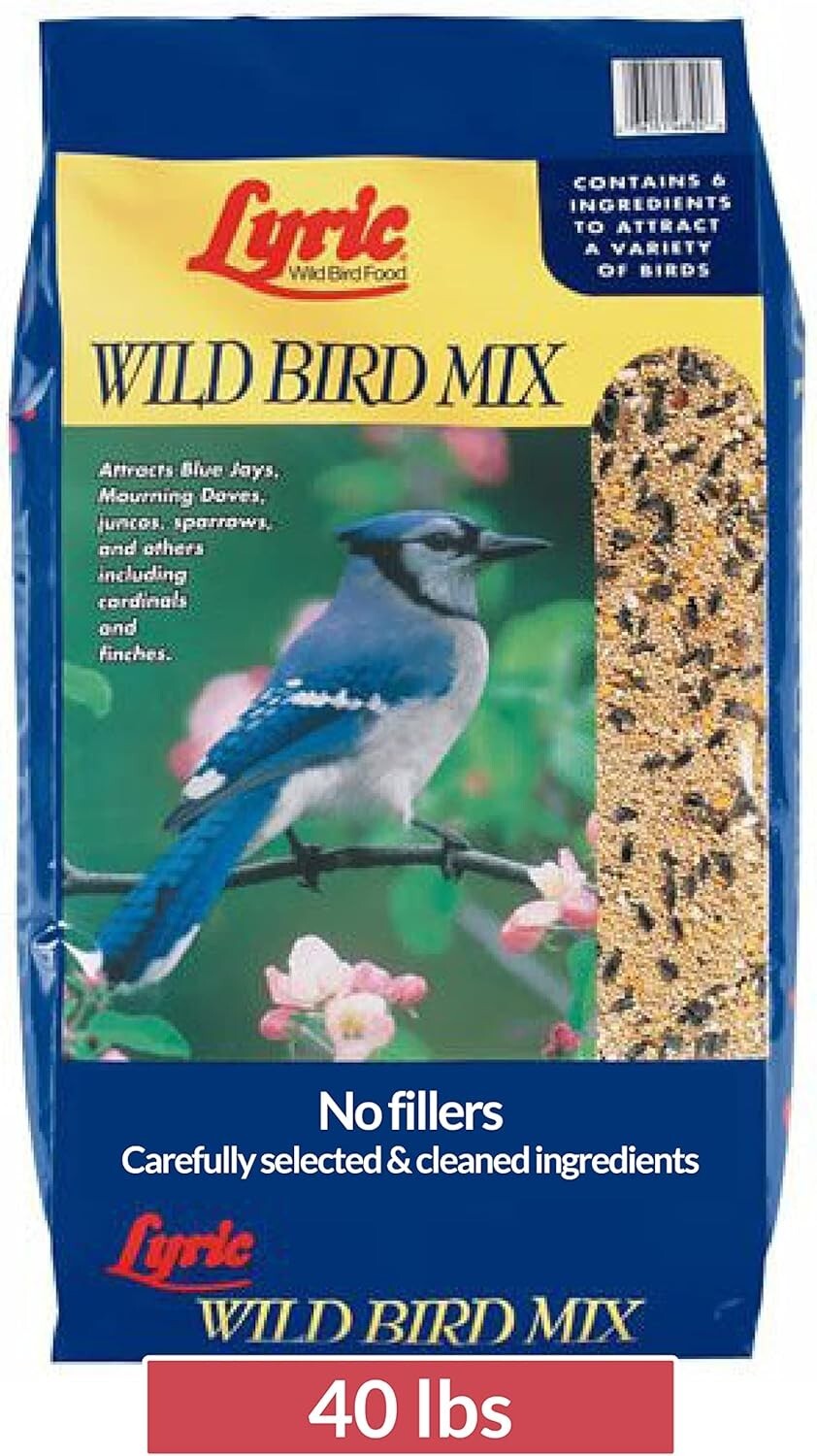 Diverse Wild Bird Mix for Feeders - 40 lb. Nutritional Blend for Backyard Birds